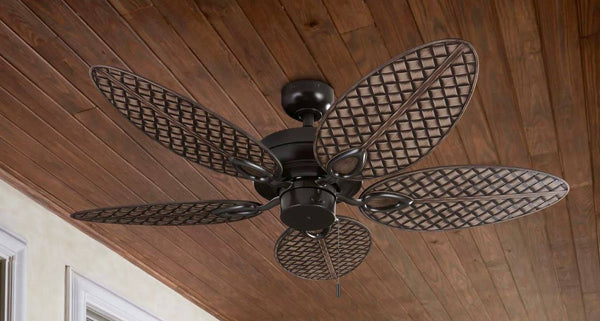 Harbor Breeze Tilghman II 52 in Bronze Indoor/Outdoor Ceiling Fan (5 Blade)