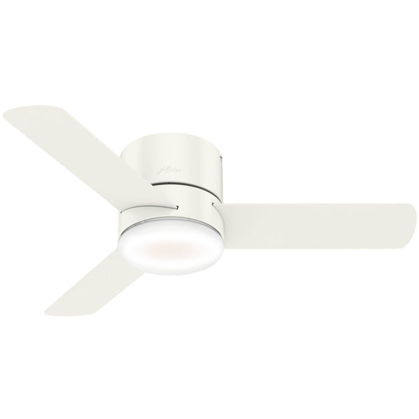 Hunter 44" Minimus Ceiling Fan with LED Light Fresh White 59452