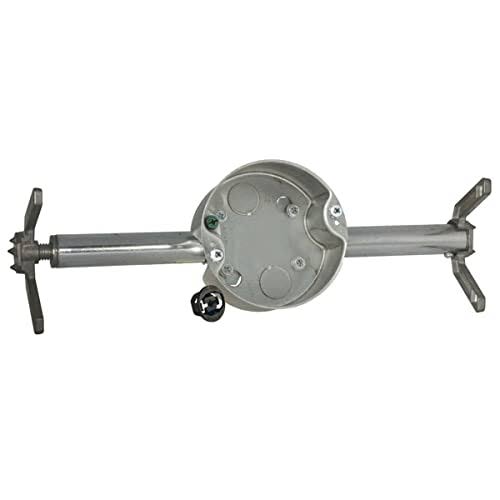 Hubbell Raco 936 4 in. Round Retro Brace Ceiling Fan Rated Support 4 in Gray